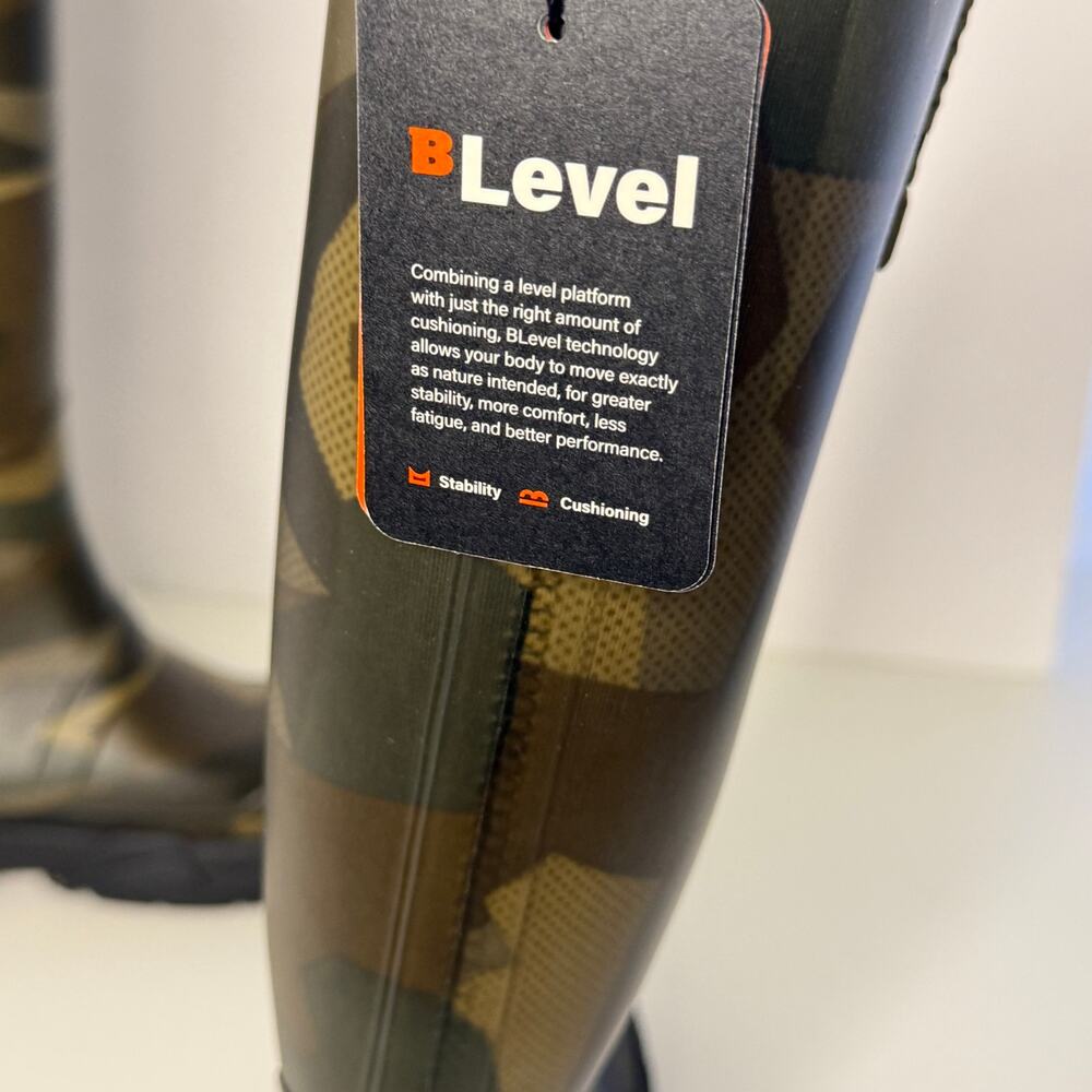 Bass Outdoor Field Rain Boot Size US 7 Green Camo Knee High Techwear Utility New - Picture 7 of 15